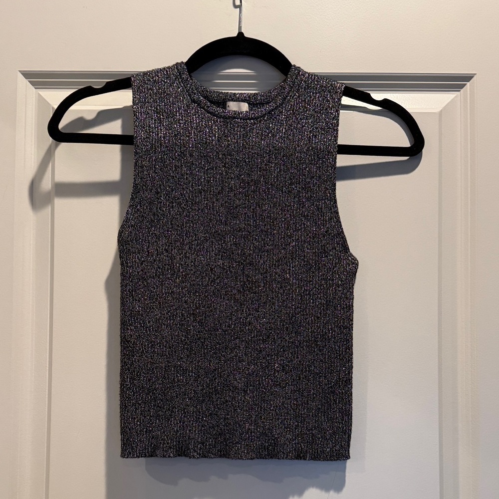 Sleeveless Knit Top - Black